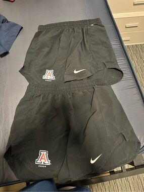Nike Black Athletic Shorts with Arizona 'A' Cheer Patch